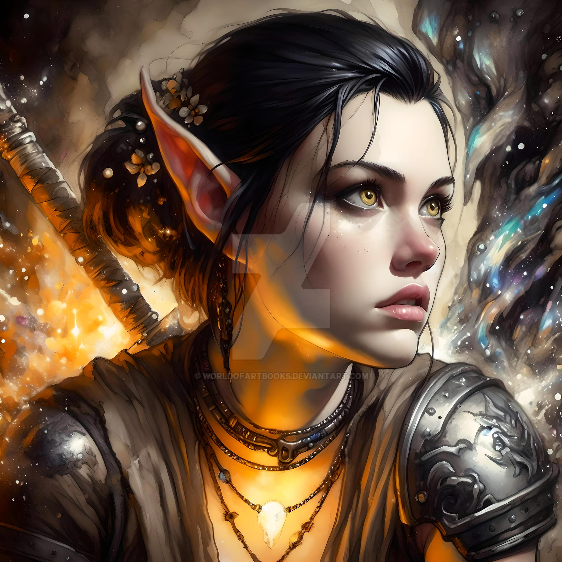Elf Bitmap Elf Character Portrait DnD Adoptable by WorldofArtbooks on DeviantArt