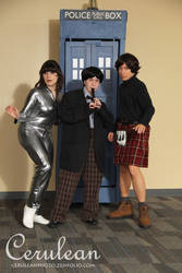 Doctor Who Photoshoot: The Doctor and companions