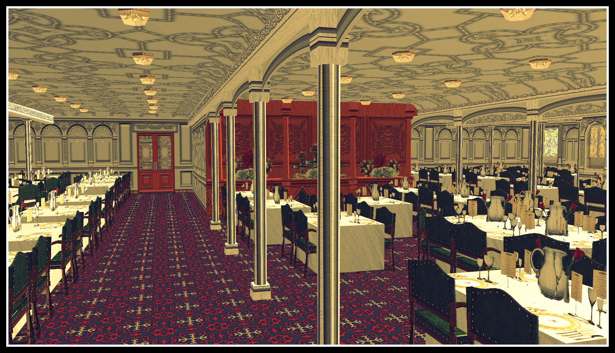 Rms Titanic D Deck First Class Dining Saloon 2 By Grantl91 On Deviantart Rms Titanic D Deck First Class Dining Saloon 2 By Grantl91 On Deviantart