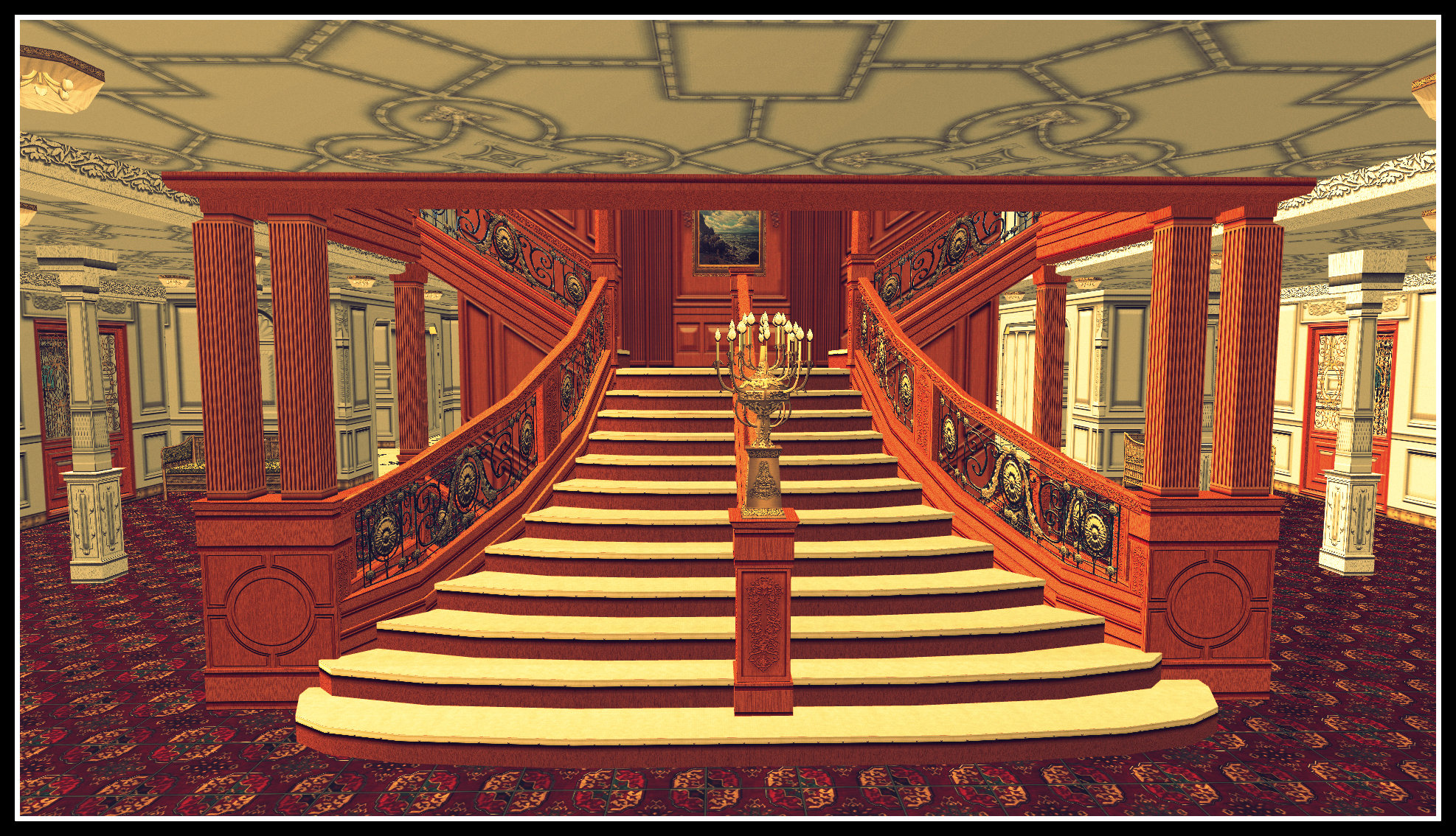 Rms Titanic Grand Staircase D Deck Landing By Grantl91 On Deviantart Rms Titanic Grand Staircase D Deck Landing By Grantl91 On Deviantart
