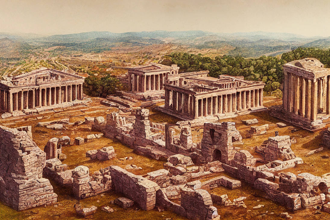 Fantasy Civilization's Ancient City in Ruins by khatyp on DeviantArt
