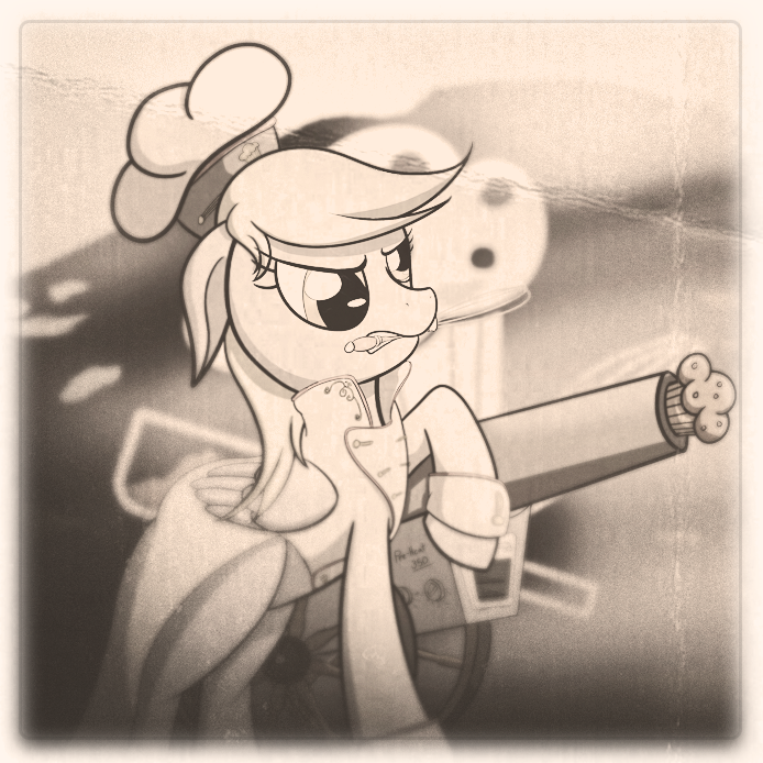 Commission: Pirate Chef Derpy *Old Photo* version