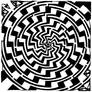 Maze of Gradient Swirl Vortex