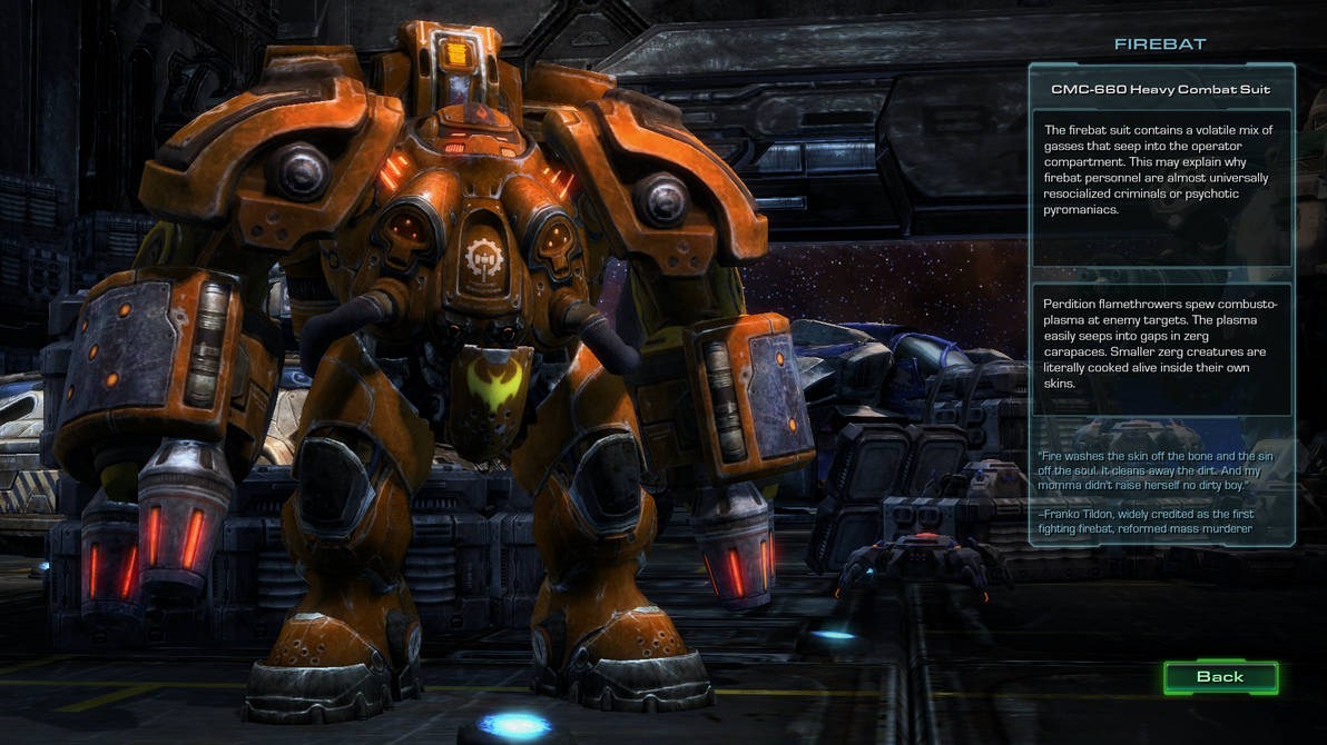 Stacraft 2: Firebat by Harry645 on DeviantArt