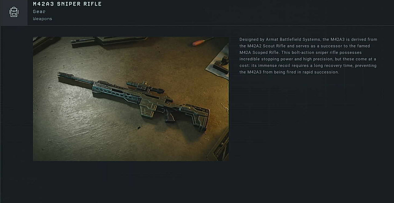 Avatar Aliens Rifles Alien Dark Descent: M42A3 Sniper Rifle by Harry645 on DeviantArt