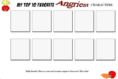 Top Ten Angry Characters meme