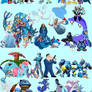 Blue Buddies Collage