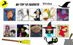 My Top Ten Witches by Austria-Man