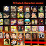 My Most Disliked Fictional Characters