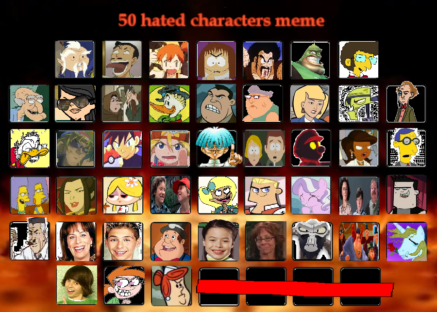 Dislight Characters My Most Disliked Fictional Characters by Austria-Man on DeviantArt