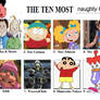 The Ten Most Naughty Kids (For me)
