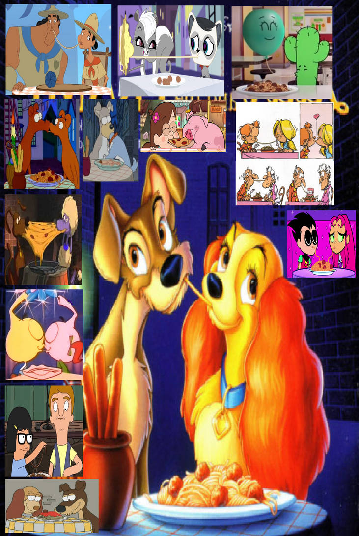 Lady and the Tramp Spaghetti Scene Parodies by Austria-Man on DeviantArt