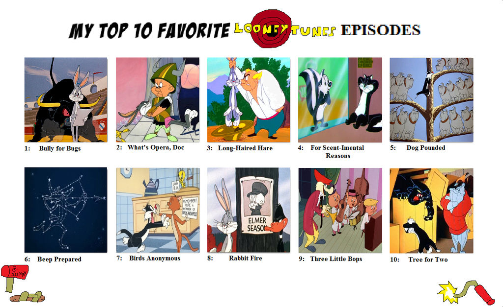 My Top Ten Favourite Looney Tunes Episodes By Austria Man On Deviantart