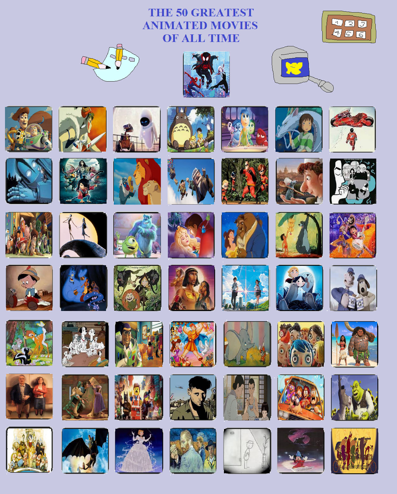 The 50 Best Animated Movies of all Time by Austria-Man on DeviantArt