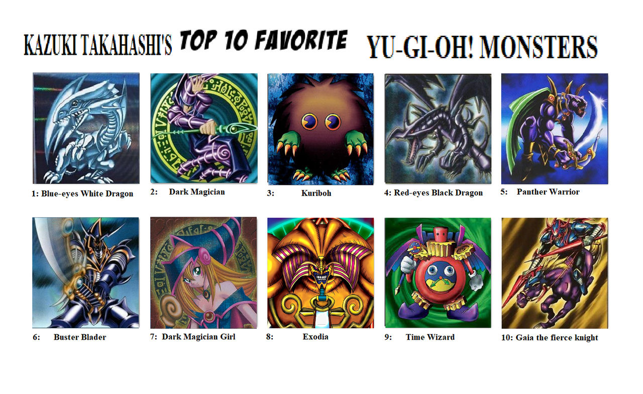 Kazuki Takahashi's Top Ten Yu-Gi-Oh Monsters