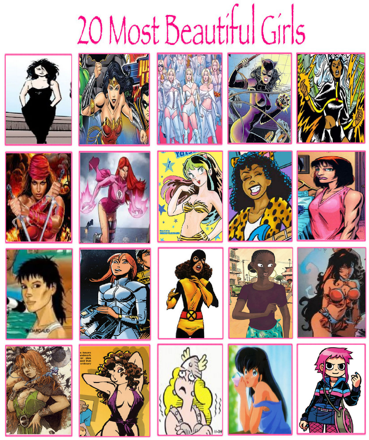 My 20 Most Beautiful Comic Girls