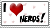 I Heart Nerds Stamp by Zethara