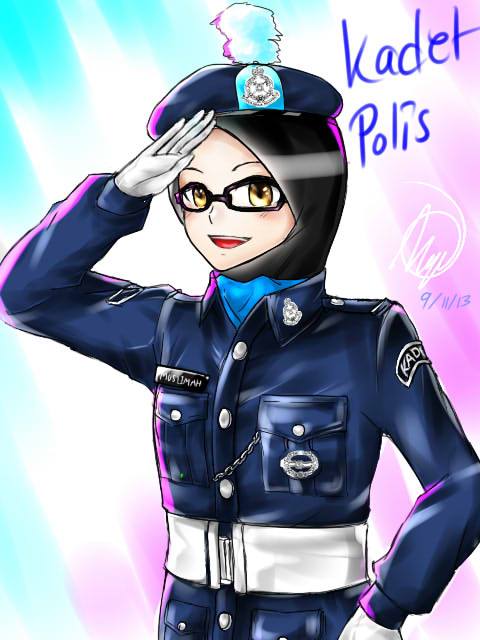 Muslimah Kadet Polis Malaysia By Sakurapulse On Deviantart