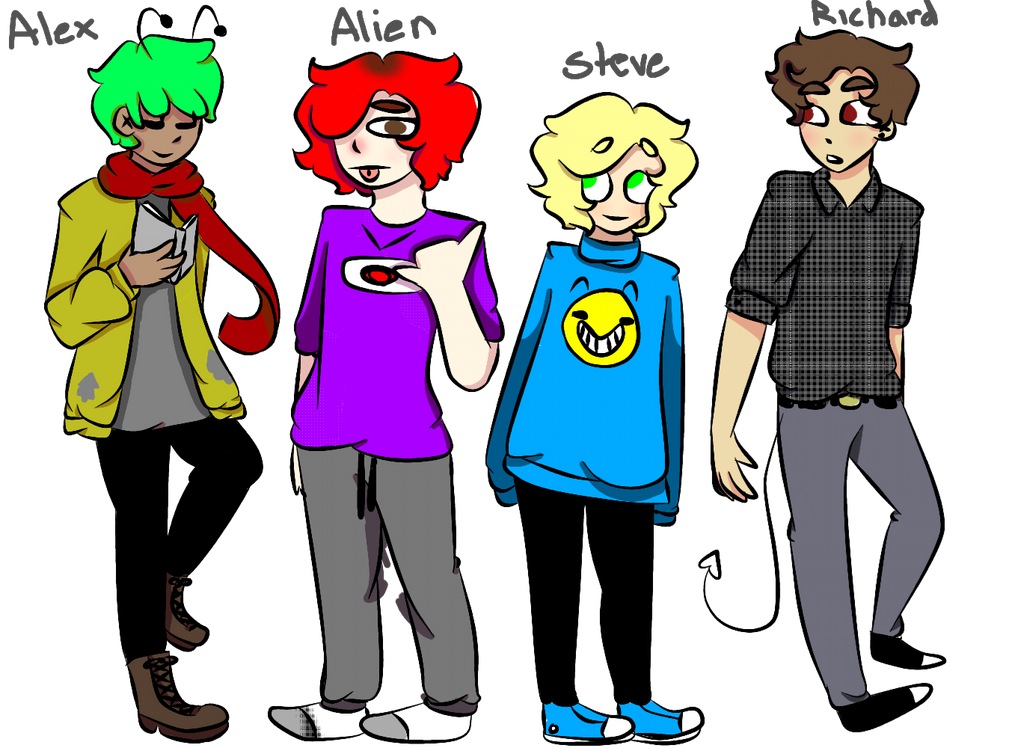 Character reference sheet by TheLunarAlien on DeviantArt