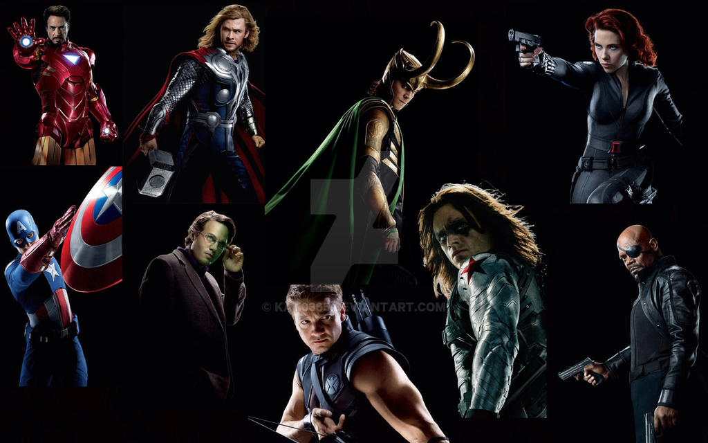 Avengers and Bucky Wallpaper by Kat0365 on DeviantArt
