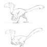 Dinosaur character animation tests