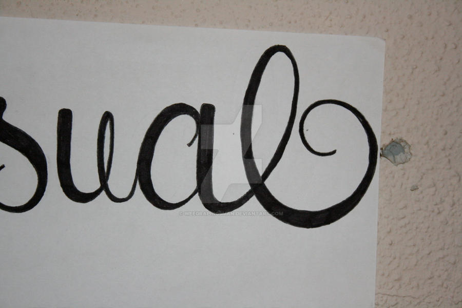 Calligraphy Test 10 close up 1