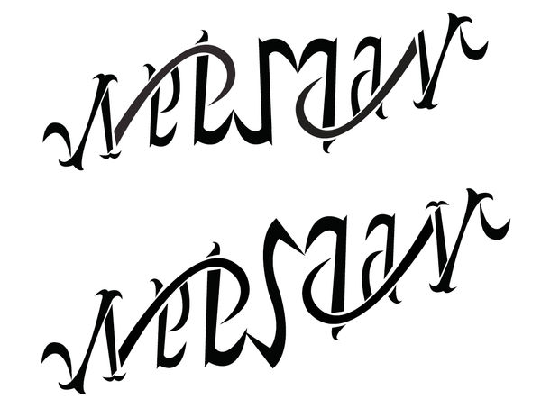 Weeman Ambigram