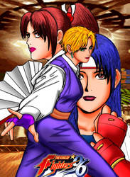 Women Fighters Team KOF 96 Poster