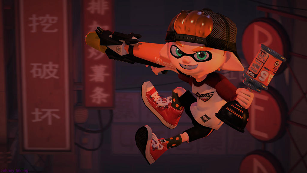 Orange Inkling! (Splatoon SFM Poster) by Johnny-Inkling on DeviantArt