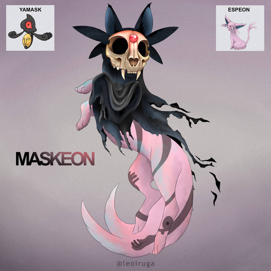 Maskon Pokemon Pokemon Fusion Maskeon by leoiruga on DeviantArt
