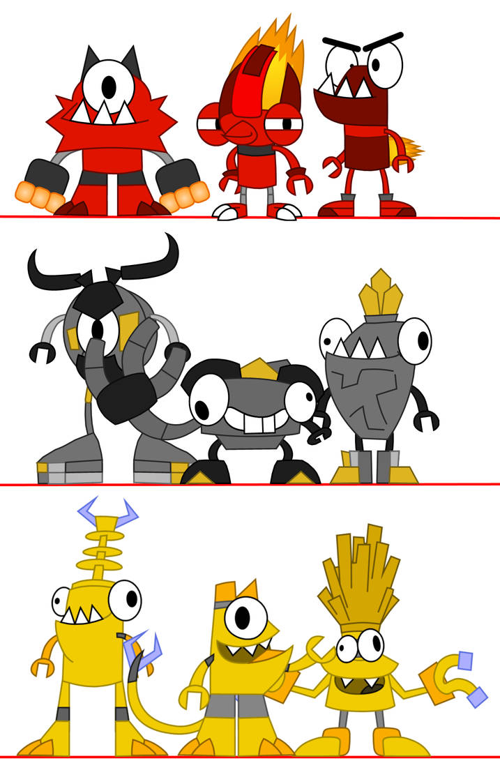 Redesigned SMBS'lized S1 Mixels by SMBSArtz on DeviantArt