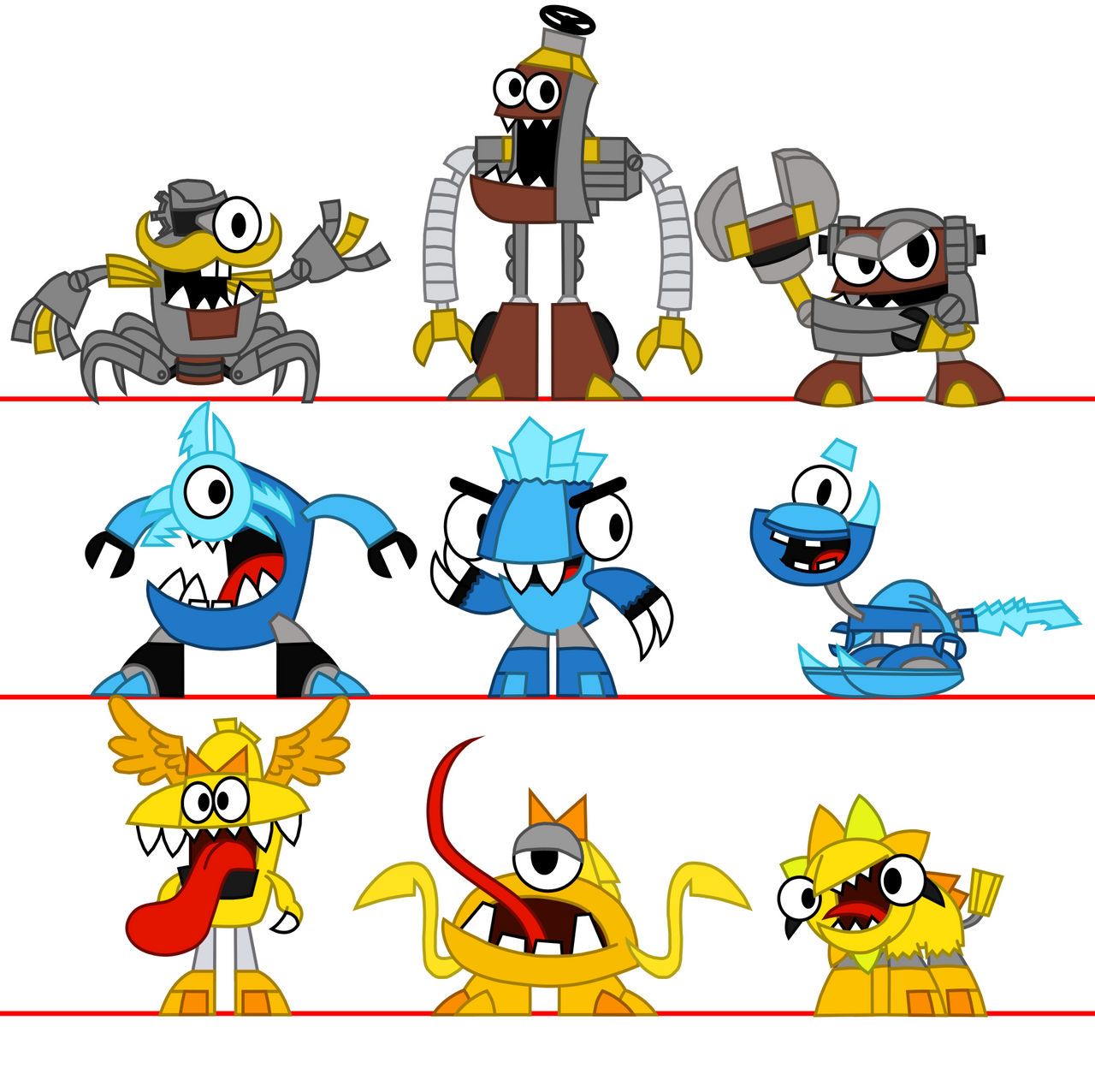 Redesigned SMBS'lized S5 Mixels by SMBSArtz on DeviantArt