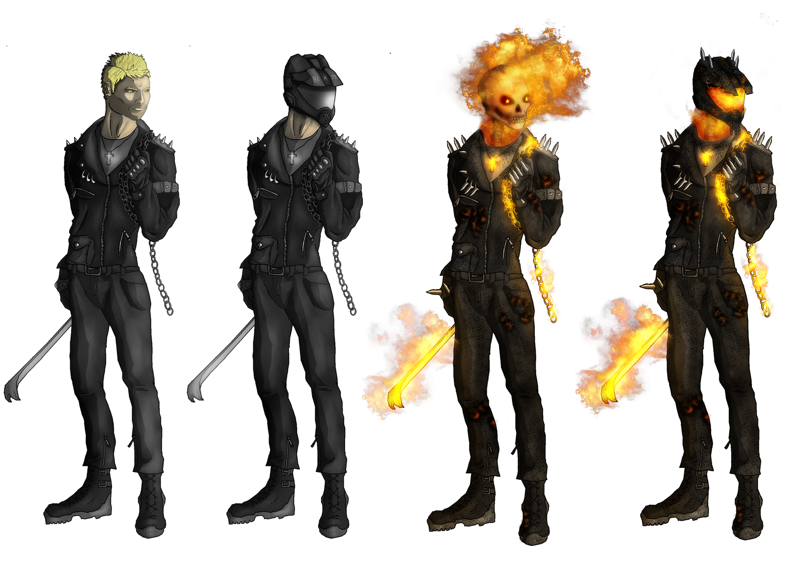 Ghost Rider redesign by DarthDestruktor on DeviantArt