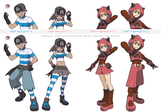 Pokemon Oras Trainer Sprites I By Nephae On Deviantart