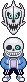 Undertale Sprite: Sans + Gaster Blaster