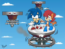 Sonic and Sally_FlyngBattery