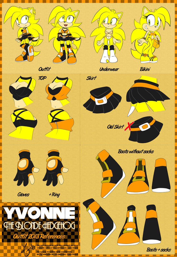 Yvonne the hedgehog Outfit Ref 2013