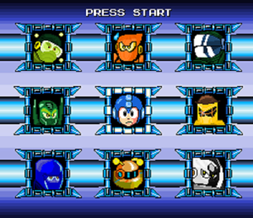 Megaman - Custom Stage Select Screen (My RMs) by D-W-N-or-D-L-N on ...