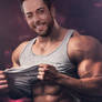 Zachary Levi Winking Muscle