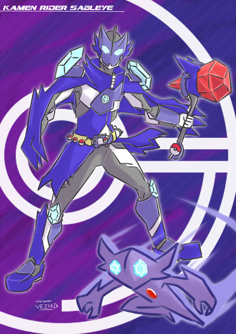 Prax Sable Rider Kamen Rider Cloak Sableye Form by Vezix on DeviantArt