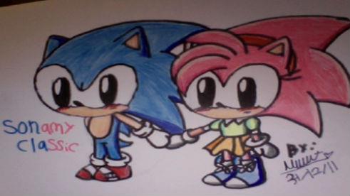 Classic Sonamy by Giihzinha on DeviantArt