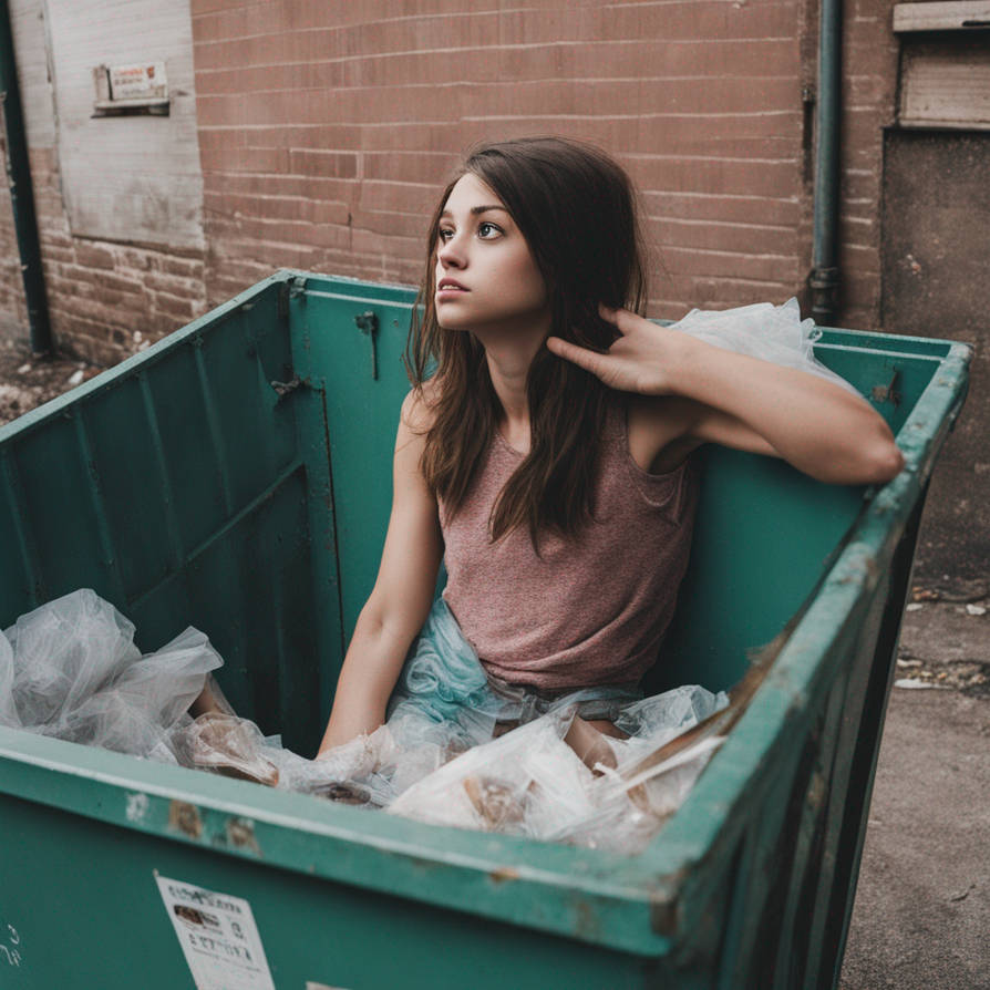Girl In Dumpster by uk21l on DeviantArt