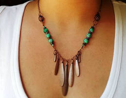 Copper and Hematite Necklace