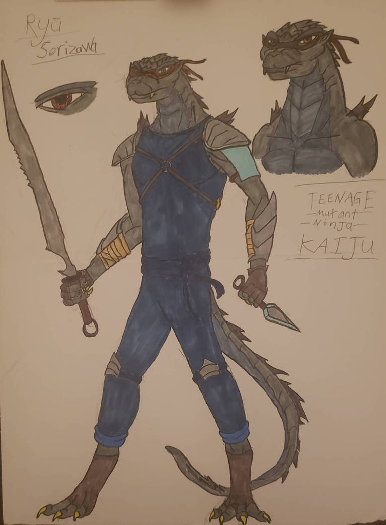 Ryu Serizawa, The Teenage Mutant Ninja Godzilla by StarKnightAtreates ...