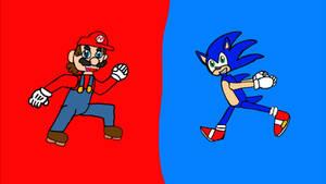 The Red Plumber and The Blue Hedgehog 