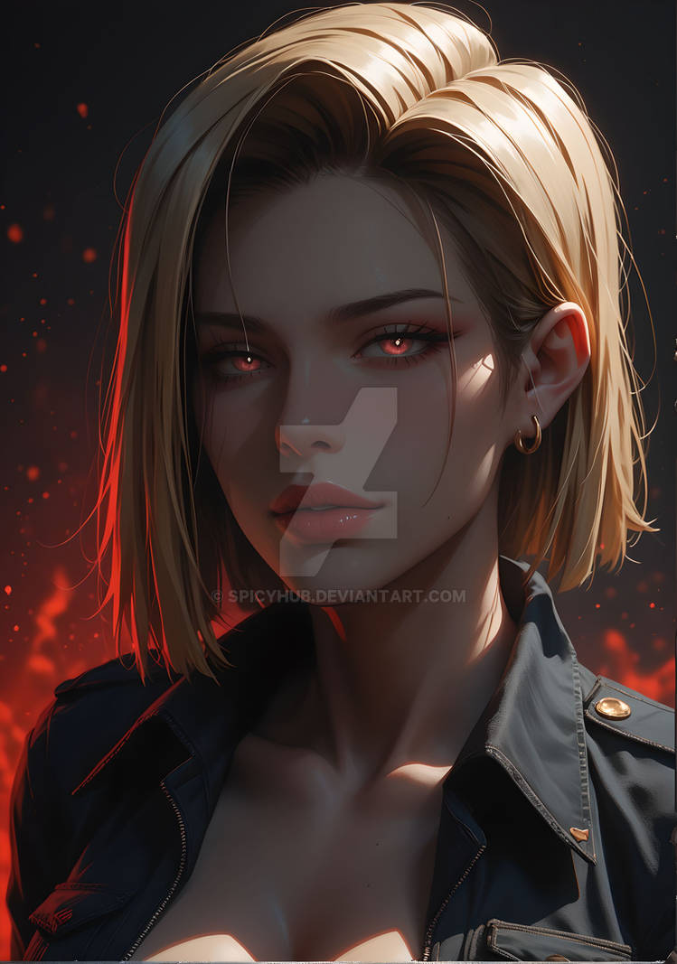 Goth Android Goth Android 18 by SpicyHub on DeviantArt