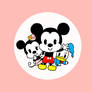 Mickey, Minnie, and Donald