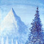 Winter Mountain Peak