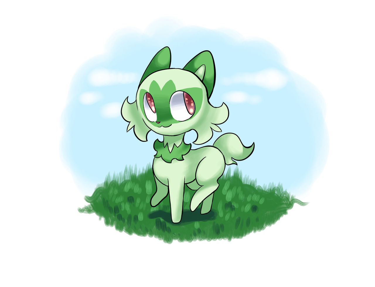 Sprigatito by Pantheristthepanther on DeviantArt