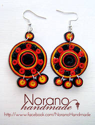 Quilled Earrings - Dreamcatchers 1